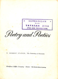 Image of Victorian Poetry and Poeties