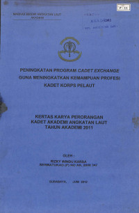 Image of Peningkatan Program Cadet Exchange Guna Meningkatkan Kemampuan Profesi Kadet Korps Pelaut