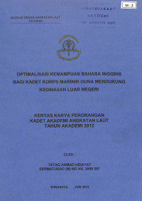 Image of Optimalisasi Kemampuan Bahasa Inggris Bagi Kadet Korps Marinir Guna Mendukung Kedinasan Luar Negeri