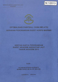 Image of Optimalisasi Paintball Guna Melatih Gerakan Perorangan Kadet Korps Marinir