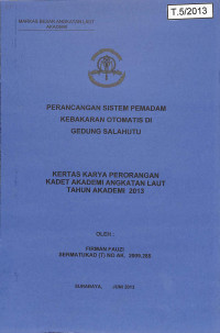 Image of Perancangan Sistem Pemadam Kebakaran Otomatis di Gedung Salahutu