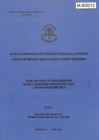 Image of Upaya Peningkatan Pengetahuan Alutsista Artileri Medan Bagi Kadet Korps Marinir
