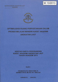 Image of Optimalisasi Ruang Perpustakaan Dalam Proses Belajar Mandiri Kadet Akademi Angkatan Laut