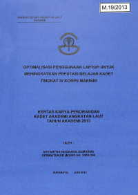Image of Optimalisasi Penggunaan Laptop Untuk Meningkatkan Prestasi Belajar Kadet Tingkat IV Korps Marinir