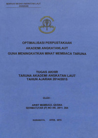 Image of Optimalisasi Perpustakaan Akademi Angkatan Laut Guna Meningkatkan Minat Membaca Taruna