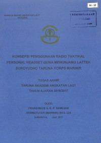 Image of Konsepsi Penggunaan Radio Taktikal Personal Headset Guna Menunjang Lattek Suroyudho Taruna Korps Marinir