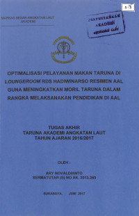 Image of Optimalisasi Pelayanan Makan Taruna Di Loungeroom RDS Hadiwinarso Resismen AAL Guna Meningkatkan Moril Taruna Dalam Rangka Melaksanakan Pendidikan Di AAL