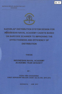 Image of Kaporlap Distribution System Design For Indonesian Naval Academy Cadets Based On Barcode Scanner To Improve The Effectiveness And Efficiency Of Distribution
