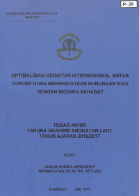 Image of Optimalisasi Kegiatan Internasional Antar Taruna Guna Meningkatkan Hubungan Baik Dengan Negara Sahabat