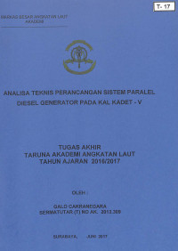 Image of Analisa Teknis Perancangan Sistem Paralel Diesel Generator Pada Kal Kadet - V