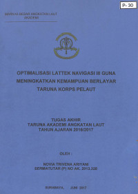 Image of Optimalisasi Lattek Navigasi III Guna Meningkatkan Kemampuan Berlayar Taruna Korps Pelaut