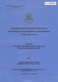 Image of Optimalisasi Radar MW-08 KRI Kelas Diponegoro Guna Membantu Pengamanan di Wilayah ALKI II