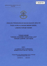 Image of Analisa Penggunaan Bahan Bakar Dexlite pada Alins Alongins Mesin Diesel Laboratorium Teknik