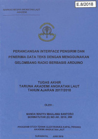 Image of Perancangan Interface Pengirim Dan Penerima Data Teks Dengan Menggunakan Gelombang Radio Berbasis Arduino