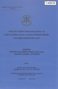 Image of Analisa Pengkondisian Udara Ac Pada Ruang Kelas Laboratorium Teknik Akademi Angkatan Laut