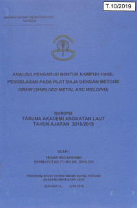 Image of Analisa Pengaruh Bentuk Kampuh Hasil Pengelasan Pada Plat Baja Dengan Metode SMAW (Shielded Metal Arc Welding)