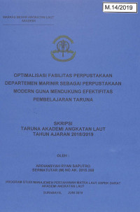 Image of Optimalisasi Fasilitas Perpustakaan Departemen Marinir Sebagai Perpustakaan Modern Guna Mendukung Efektifitas Pembelajaran Taruna
