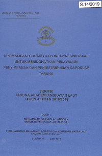 Image of Optimalisasi Gudang Kaporlap Resimen AAL Untuk Meningkatkan Pelayanan Penyimpanan dan Pendistribusian Kaporlap Taruna