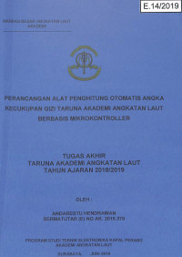 Image of Perancangan Alat Penghitung Otomatis Angka Kecukupan Gizi Taruna Akademi Angkatan Laut Berbasis Mikrokontroller