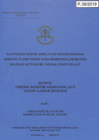 Image of Alih Fungsi Bridge Simulator Gedung Bawean Sebagai Planetarium Guna Memperdalam Materi Navigasi Astronomi Taruna Korps Pelaut