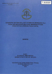 Image of Konsepsi Sistem Ballast Otomatis Berbasis PLC Pada KRI Makasar-590 Guno Meningkatkan Efektifitas Operasi Pada Kapal