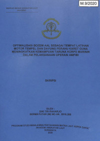 Image of Optimalisasi Bozem AAL Sebagai Tempat Latihan Motor Tempel Dan Dayung Perahu Karet Guna Meningkatkan Kemampuan Taruna Korps Marinir Dalam Pelaksanaan Operasi Amfibi
