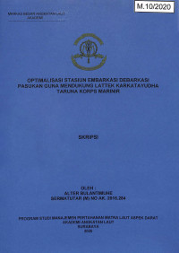 Image of Optimalisasi Stasiun Embarkasi Debarkasi Pasukan Guna Mendukung Lattek Karkatayudha Taruna Korps Marinir