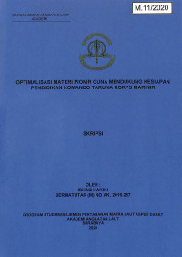 Image of Optimalisasi Materi Pionir Guna Mendukung Kesiapan Pendidikan Komando Taruna Korps Marinir