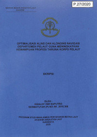 Image of Optimalisasi Alins dan Alongins Navigasi Departemen Pelaut Guna Meningkatkan Kemampuan Profesi Taruna Korps Pelaut
