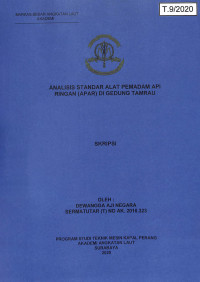 Image of Analisis Standar Alat Pemadam Api Ringan (APAR) Di Gedung Tamrau