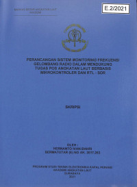 Image of Perancangan Sistem Monitoring Frekuensi Gelombang Radio Dalam Mendukung Tugas Pos Angkatan Laut Berbasis Mikrokontroler dan RTL-SDR