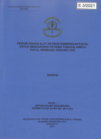 Image of Perancangan Alat Deteksi Kemiringan Kapal Untuk Mengurangi Potensi Tenggelamnya Kapal Berbasis Arduino Uno