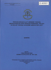 Image of Perancangan Alat Absensi Taruna Menggunakan RFID Dengan Pengenal Wajah di Kelas Taruna Akademi Angkatan Laut