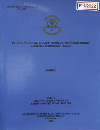 Image of Perancangan Interface Transceiver Sandi Morse Berbasis Mikrontroler