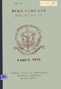 Image of Buku Tahunan (Buku Kenang2-an) Tahun 1971 Akademi Angkatan Bersendjata Republik Indonesia Bagian Udara