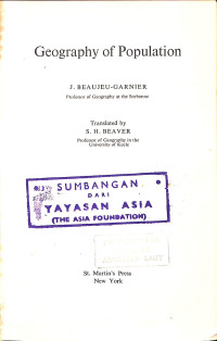 Image of Geography of Population