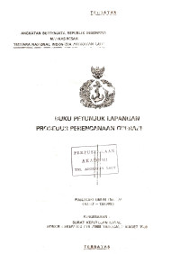 Image of Buku Petunjuk Lapangan Prosedur Perencanaan Operasi Laut Publikasi Umum TNI AL (KUAT-130.200) Pengesahan: Surat Keputusan Kasal Nomor: SKEP/926/III/1988 Tanggal 8 Maret 1988