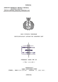 Image of Buku Petunjuk Pembinaan Penyelenggaraan Latihan TNI Angkatan Laut Publikasi Umum TNI AL (PUM-1.01.030) Pengesahan: Surat Keputusan Kasal Nomor: SKEP/1990/VI/1987 Tanggal 29 Juni 1987