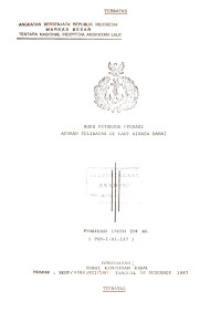 Image of Buku Petunjuk Operasi Aturan Pelibatan di Laut Dimasa Damai Publikasi Umum TNI AL (PUM-1.01.137) Pengesahan: Surat Keputusan Kasal Nomor: SKEP/4300/XII/1997 Tanggal 10 Desember 1987