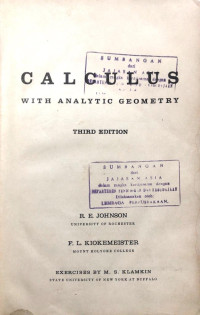 Image of Calculus With Analytic Geometry