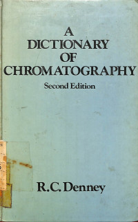 Image of A Dictionary of Chromatography - Second Edition