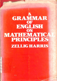 Image of A Grammar of English on Mathematical Principles