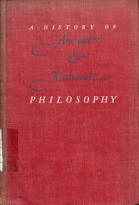 Image of A History of Ancient & Medieval Philosophy