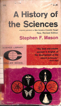Image of A History of the Sciences - New Revised Edition