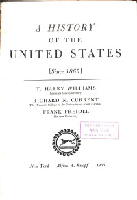Image of A History of The United States since 1865