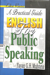 Image of A Practical Guide English for Public Speaking - Edisi Revisi