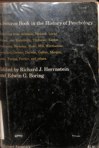 Image of A Source Book in the History of Psychology