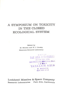 Image of A Symposium On Toxicity In The Closed Ecological System