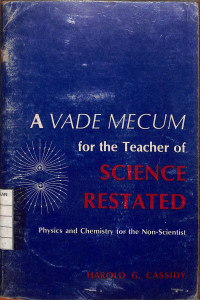 Image of A Vade Mecum for the Teacher of Science Restated