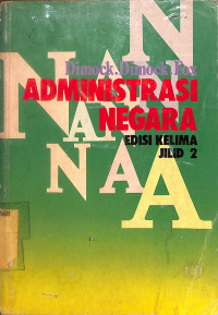 Image of Administrasi Negara Edisi Kelima Jilid 2